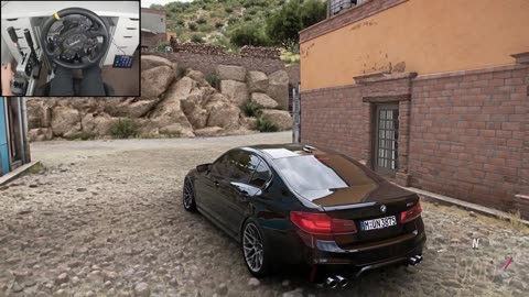BMW M5 F90 _ Forza Horizon 5 _ Steering Wheel Gameplay(720P_HD)