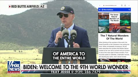 Biden Continues To DECLINE Mentally As He Gaffs The 9 Wonders of the World