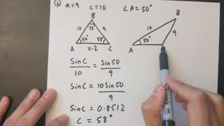 Grade 11 Math - The ambiguous case (lesson 5.6)