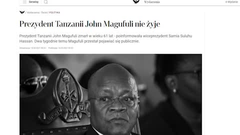 Prezydent Tanzanii zostaje zamordowany za ujawnienie oszustwa testów PCR i plandemii?