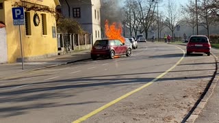 Car Fire Causes Engine to Start Itself