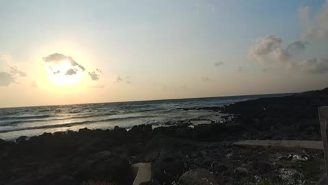 The sound of the sea breeze in Jeju Island