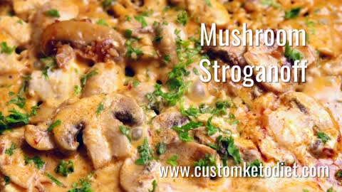 Mushroom Stroganoff Keto Diet Recipe | Loss Weight
