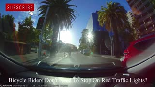 Bicycle Riders Don't Need To Stop On Red Traffic Lights