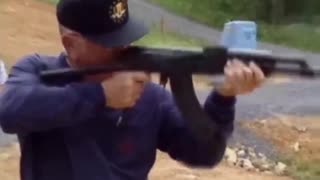 Amazing Moment: AK-47 & M-16 Designers Shoot Each Others Guns