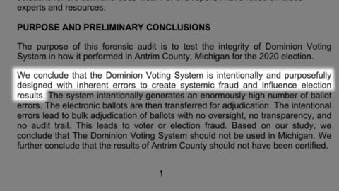 VOTER FRAUD: Dominion Machines Error Rate is >65% waaaaay over the FEC guideline of 0.0008%