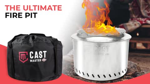 Grill Portable Fire Pit | Smokeless Fire Pit & Campfire Grill.