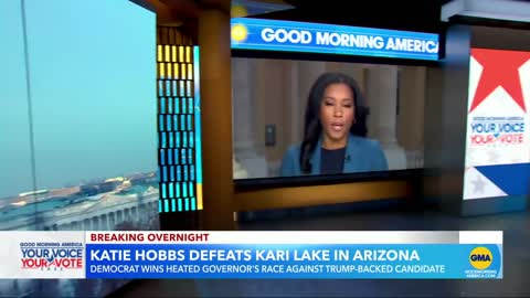 Democrat Katie Hobbs projected to win Arizona governor’s race l GMA