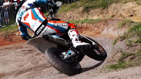 Supermoto Drifts, Jumps& Crashes | iDM St. Wendel 2016