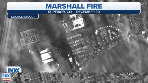 Before and after satellite images of the devastation caused by the Marshall fire
