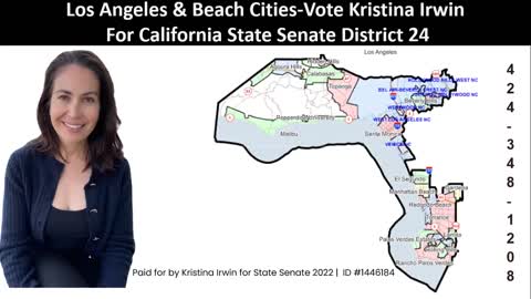 Los Angeles & Beach Cities-Vote Kristina Irwin For California State Senate District 24