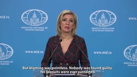 Maria Zakharova, Russian Foreign Ministry spokeswoman