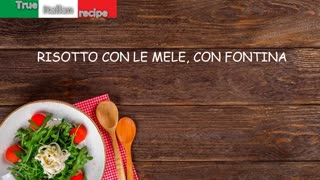 ENG - Risotto con le mele e con fontina