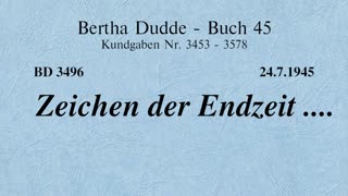 BD 3496 - ZEICHEN DER ENDZEIT ....