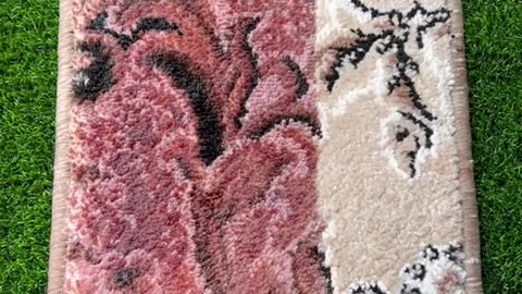 Deep Cleaning a Dirty Rug: Satisfying Transformation from Filthy to Fresh!