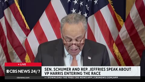 Schumer, Jeffries endorse Harris for Democratic nomination.