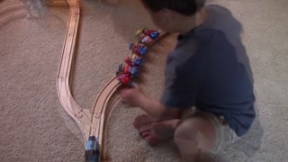 Toddler Baby Answer To How Save 6 People From Railway Moving Train Without Death