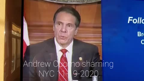 Andrew Cuomo shaming NYC