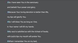 Psalm 63