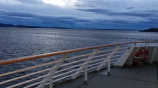 Filming islands outside the cruise ship