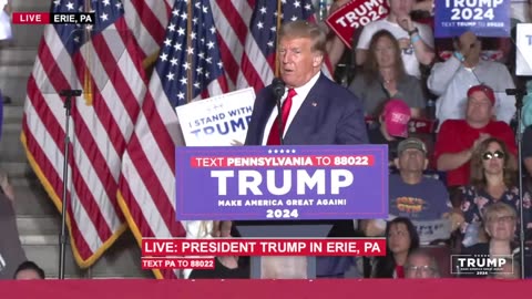 Donald Trump Speaks at Rally in Erie, Pennsylvania July 29th