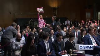 Antony Blinken interrupted by protesters in Congress