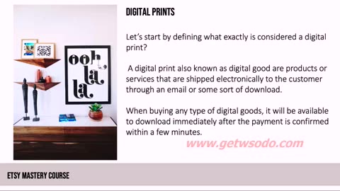 Nancy Badillo - Etsy Mastery Course Module 1 - What are Digital Prints