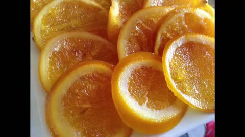 QUICK AND EASY CANDIED ORANGE RECIPE - RECETTE D'ORANGES CONFITES FACILE ET RAPIDE