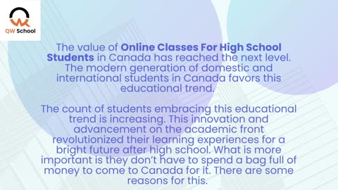Online Classes For High School Students