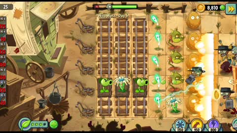 Plants vs Zombies 2 Wild West Day 6