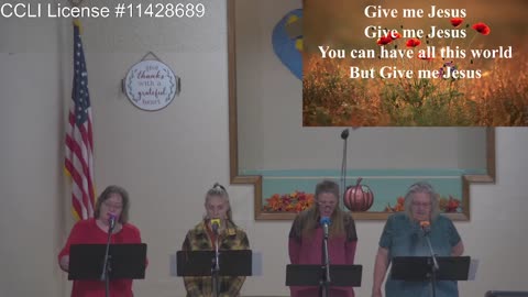 Moose Creek Baptist Church Sing “Give Me Jesus” During Service 9-25-2022