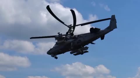Alligators" Ka-52 destroy strongholds of the Armed Forces of Ukraine