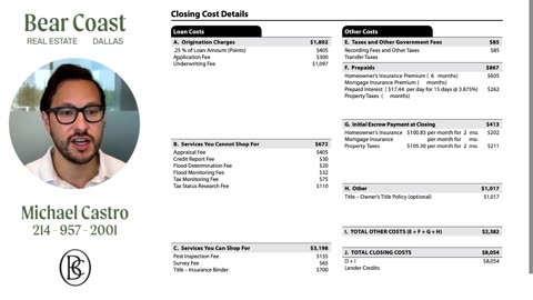 Closing Costs For A First Time Home Buyer EXPLAINED!