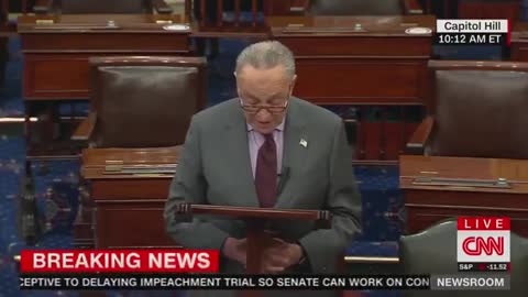 SCHUMER: "Senators will have to decide if Donald John Trump incited the erection."