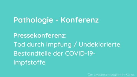 Pressekonferenz zum Thema "Tod durch Impfung/Undeklarierte Bestandteile der COVID-19-Impfstoffe"