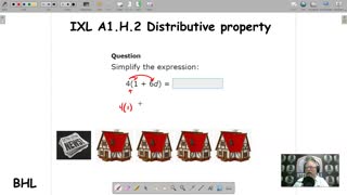 Distributive property - IXL A1.H.2 (BHL)