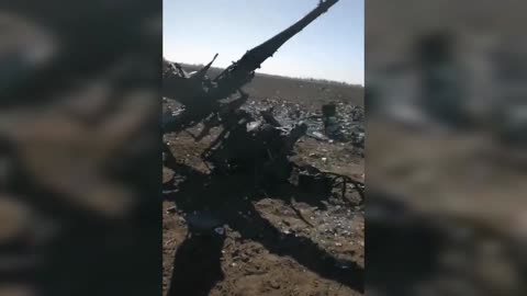 The Ukrainian army shot down the Russian Mi-35 Helicopter