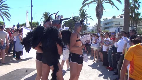 Sitges Spain Gay LGBTQIA+Pride 2016 19th June Parade video 9