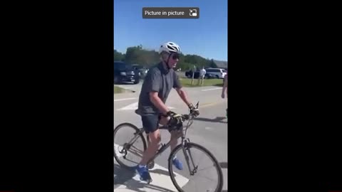 Biden Falls Off His Bike June 2022