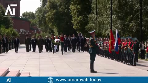 PM Modi Honors Unknown Soldiers in Russia 🇷🇺 |Amaravati Today News