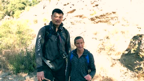 Bear Grylls and the fearsome Giant Yao Ming Show