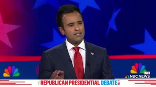 Vivek Ramaswamy during GOP debate call Haley and DeSantis "Dick Cheney in 3-inch heels"