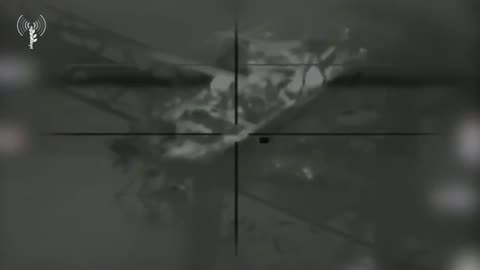 The Israeli Air Force releases footage showing yesterday's airstrike against the