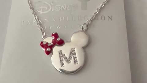 Disney Parks Letter M Minnie Mouse Icon Child Size Necklace #shorts