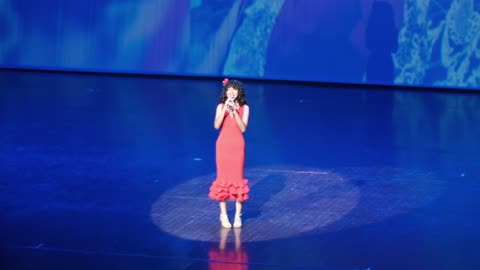 Erika Singing Amor Eterno at Ruben Dario National Theater Managua Nicaragua