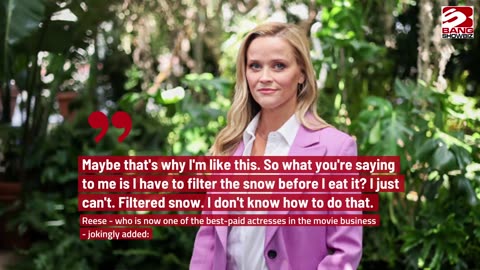 Reese Witherspoon's Snow-Eating Confession Leaves Fans Curious.