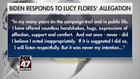 Biden responds to Lucy Flores' inappropriate allegations