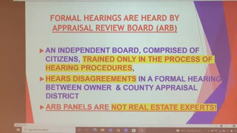 Property Tax Protest Educational Seminar - Wednesday, May 4, 2022