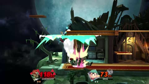 Ganondorf Vs Ness on Luigi's Mansion (Super Smash Bros Ultimate)