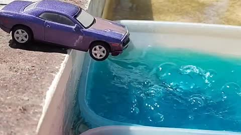 Cool Cars jumping into water💦🚀🛻💚ASMR